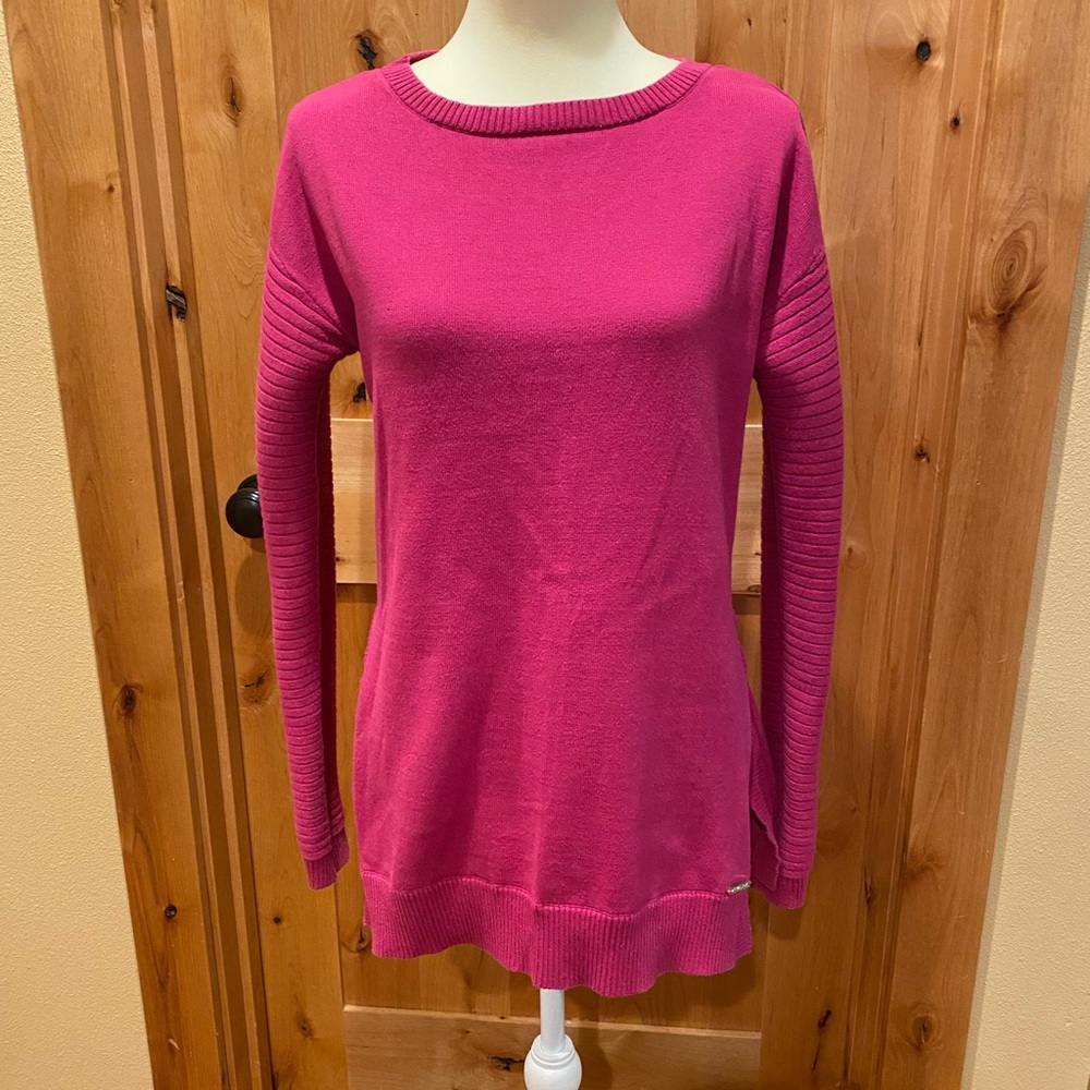 MICHAEL KORS beautiful sweater (pinkish) women’s size M, great contrition